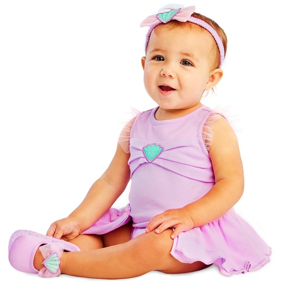 12-18M Disney Ariel Costume Bodysuit for Baby - The Little Mermaid - Picture 1 of 11